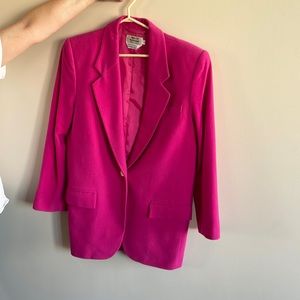 1980s pink blazer